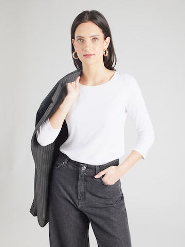 MM by Max Mara - Camisa 'OBLIQUA' em branco: frente