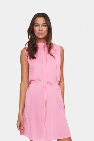 SAINT TROPEZ Jurk 'Aileen' in Roze: voorkant