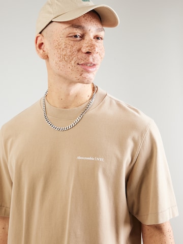 T-Shirt Abercrombie & Fitch en beige