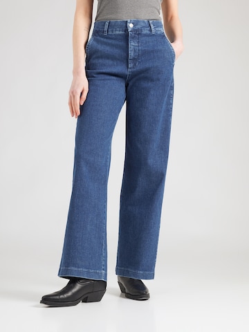 NÜMPH Wide leg Jeans 'AMBER' i blå: framsida