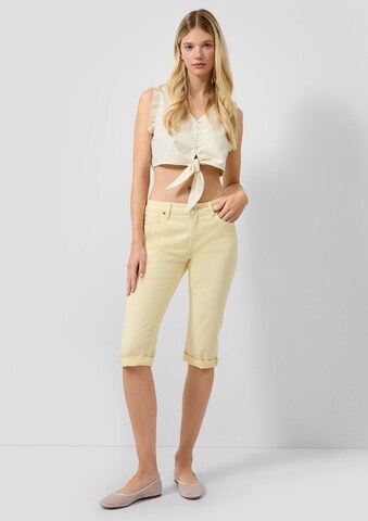QS Slimfit Jeans ' CATIE ' in Gelb