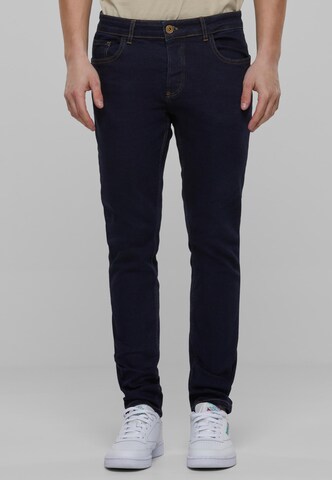 2Y Premium Skinny Jeans in Blauw: voorkant