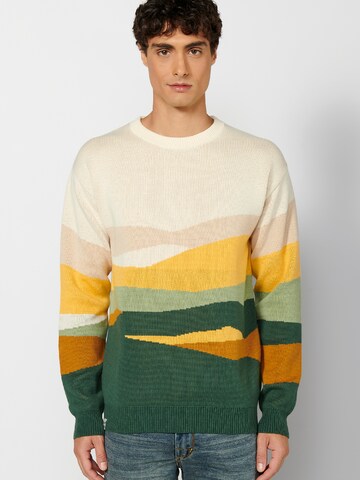 KOROSHI Sweter 'Punto' w kolorze beżowy: przód