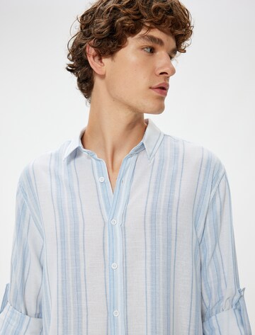 Koton Regular fit Button Up Shirt in Blue
