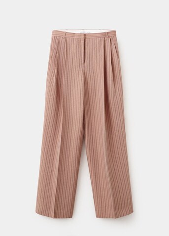MANGO Wide Leg Hose 'Strappy' in Pink