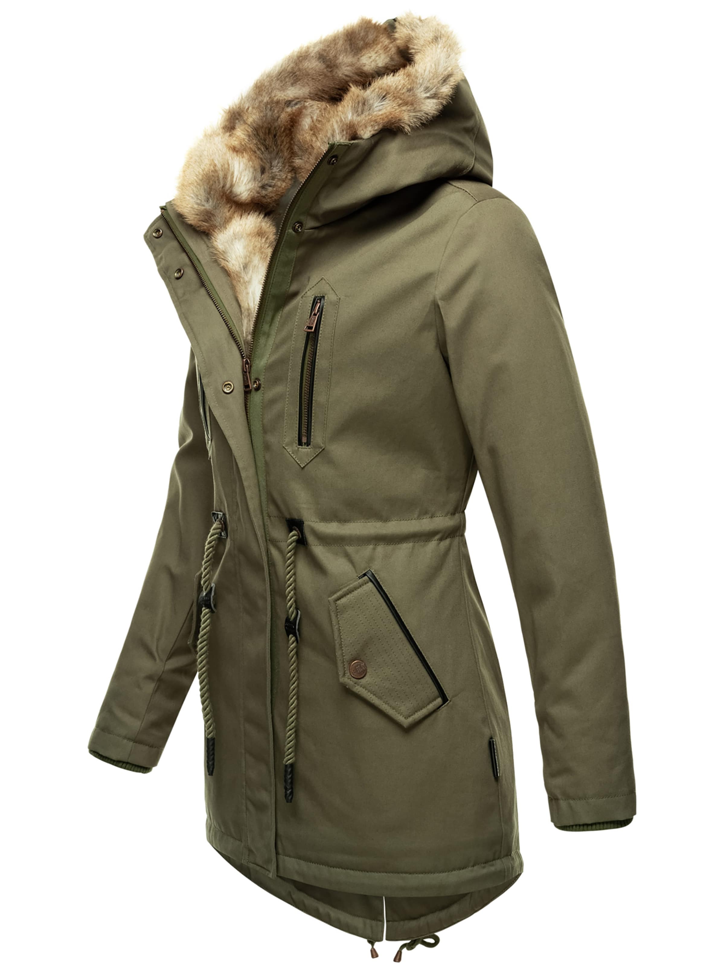 NAVAHOO Winter Jacket 'Diamond' in Green