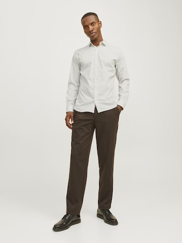 JACK & JONES Slim fit Overhemd 'JJJoe' in Grijs