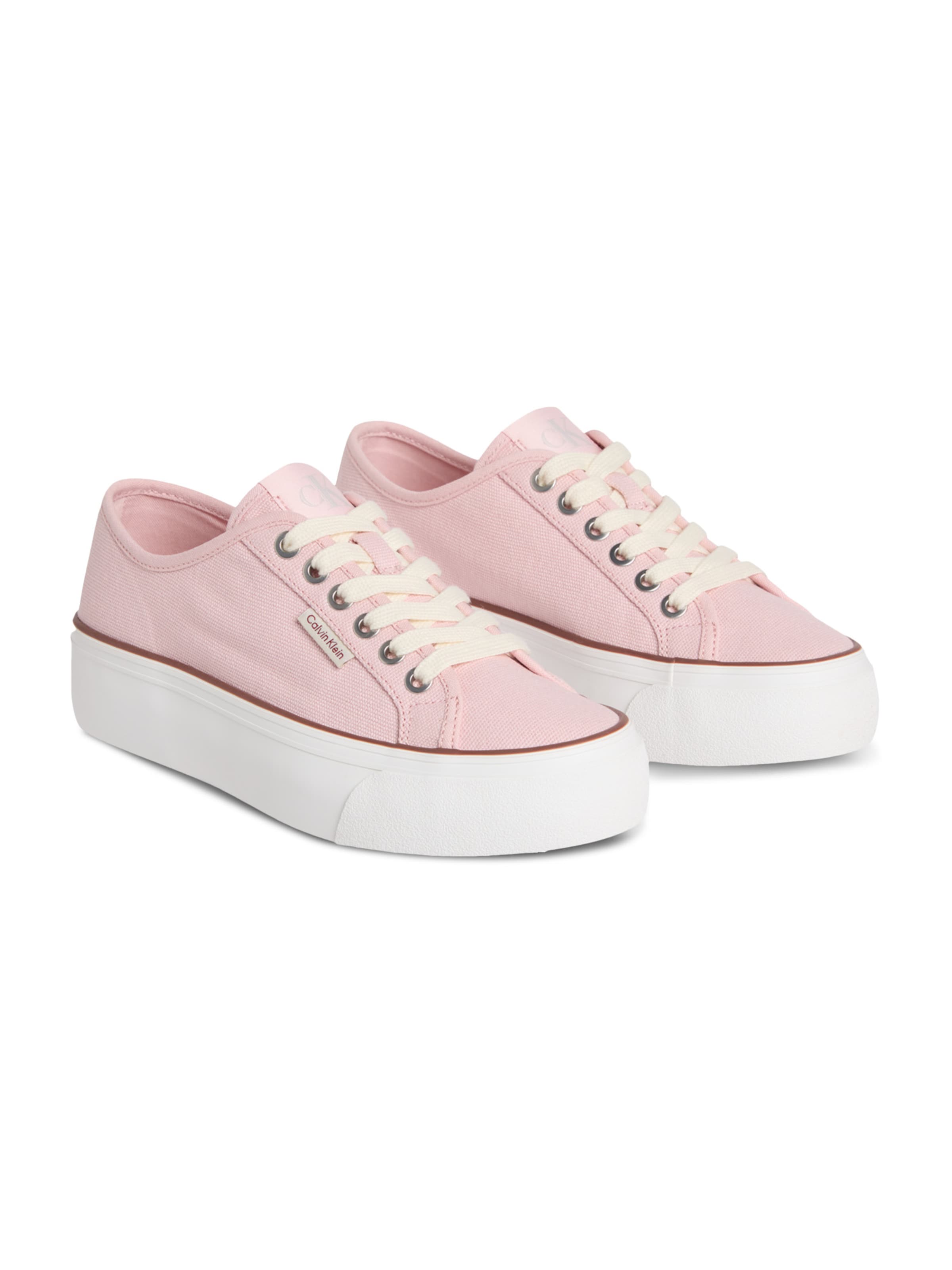 Calvin Klein Низкие кроссовки в Ярко-розовый: спереди