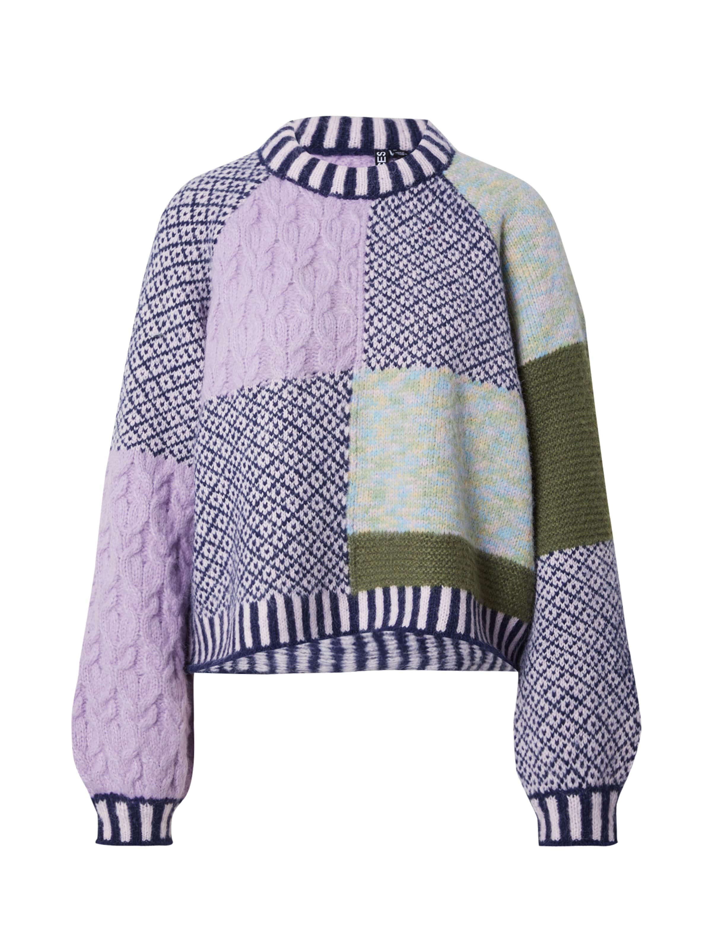 PIECES Sweater 'PCRemix' in Mixed colors: front