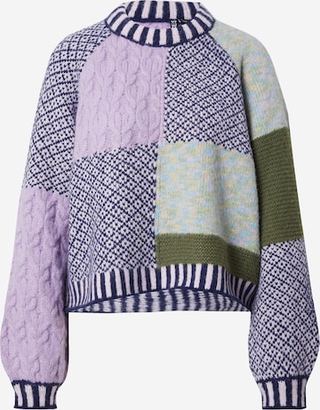 PIECES Sweater 'PCRemix' in Mixed colors: front