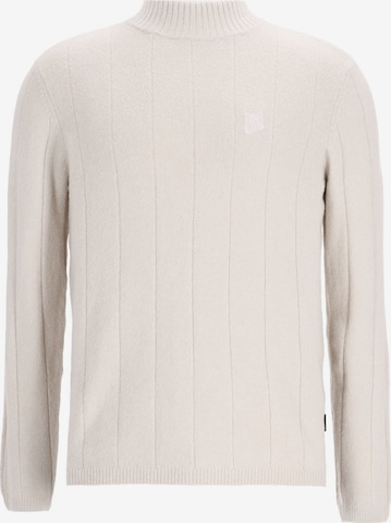 Pull-over 'Track Mock' CHASIN' en beige : devant