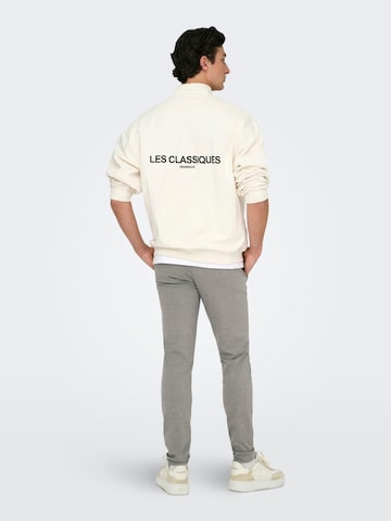 Only & Sons - Slimfit Calças chino 'Mark' em cinzento