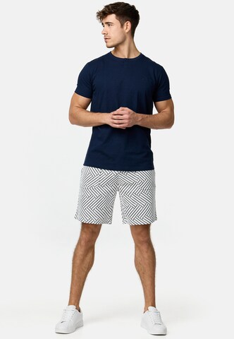T-Shirt ' Ansel ' INDICODE JEANS en bleu