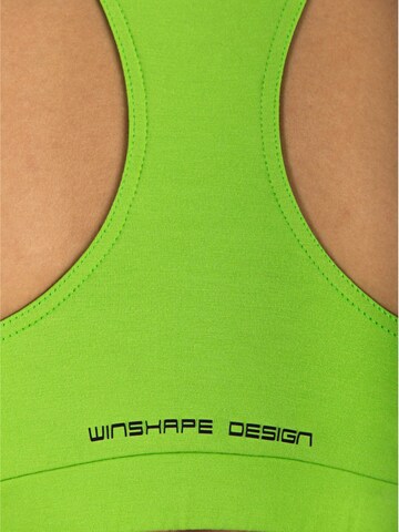 Winshape Bustier Športni nederček 'WVR1' | zelena barva