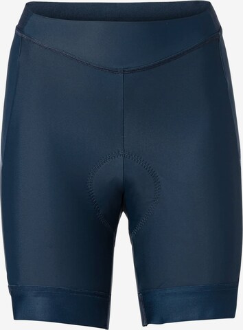 VAUDE Skinny Workout Pants in Blue: front