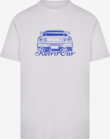 F4NT4STIC Shirt 'Retro Car Japanese Streetstyle' in Wit: voorkant