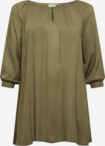 KAFFE CURVE Tunic 'Ami' in Green: front