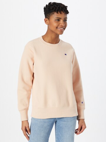 Champion Reverse Weave Sweatshirt i rosa: framsida