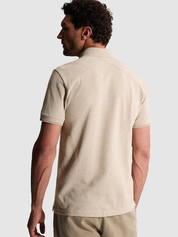 Maglietta 'Slim fit polo shirt with allover texture' di CAST IRON in beige