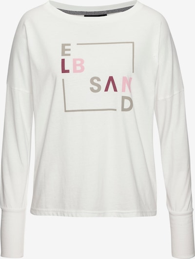 Elbsand Paita värissä beige / tummanpunainen / valkoinen, Tuotenäkymä