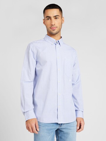 ARMEDANGELS Comfort fit Button Up Shirt 'MAARCES' in Blue: front