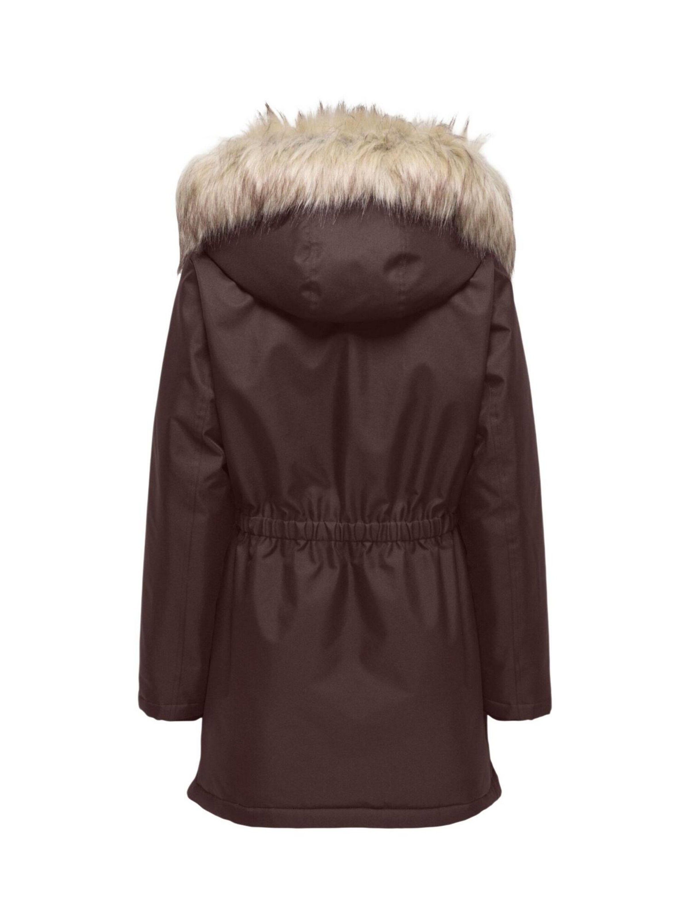 Parka invernale 'ONLMATHILDA WINTER FUR PARKA OTW 15370930' di ONLY in marrone
