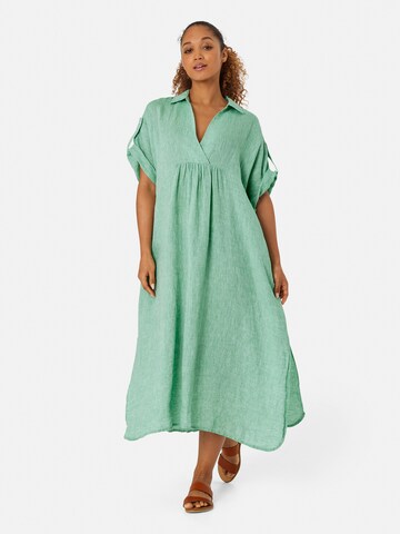 Masai Shirt Dress 'Orsola' in Green: front