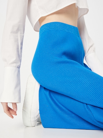 évasé Pantalon 'Badu' co'couture en bleu
