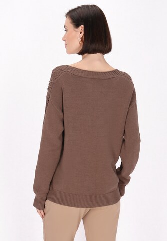 Cardigan Usha en marron