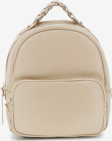 Sac à dos CAFè NOIR en beige : devant
