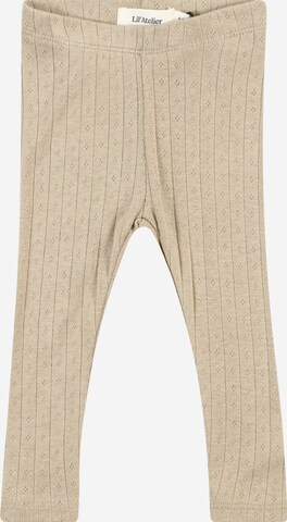 Lil ' Atelier Kids Regular Leggings 'RACHEL' in Beige: predná strana