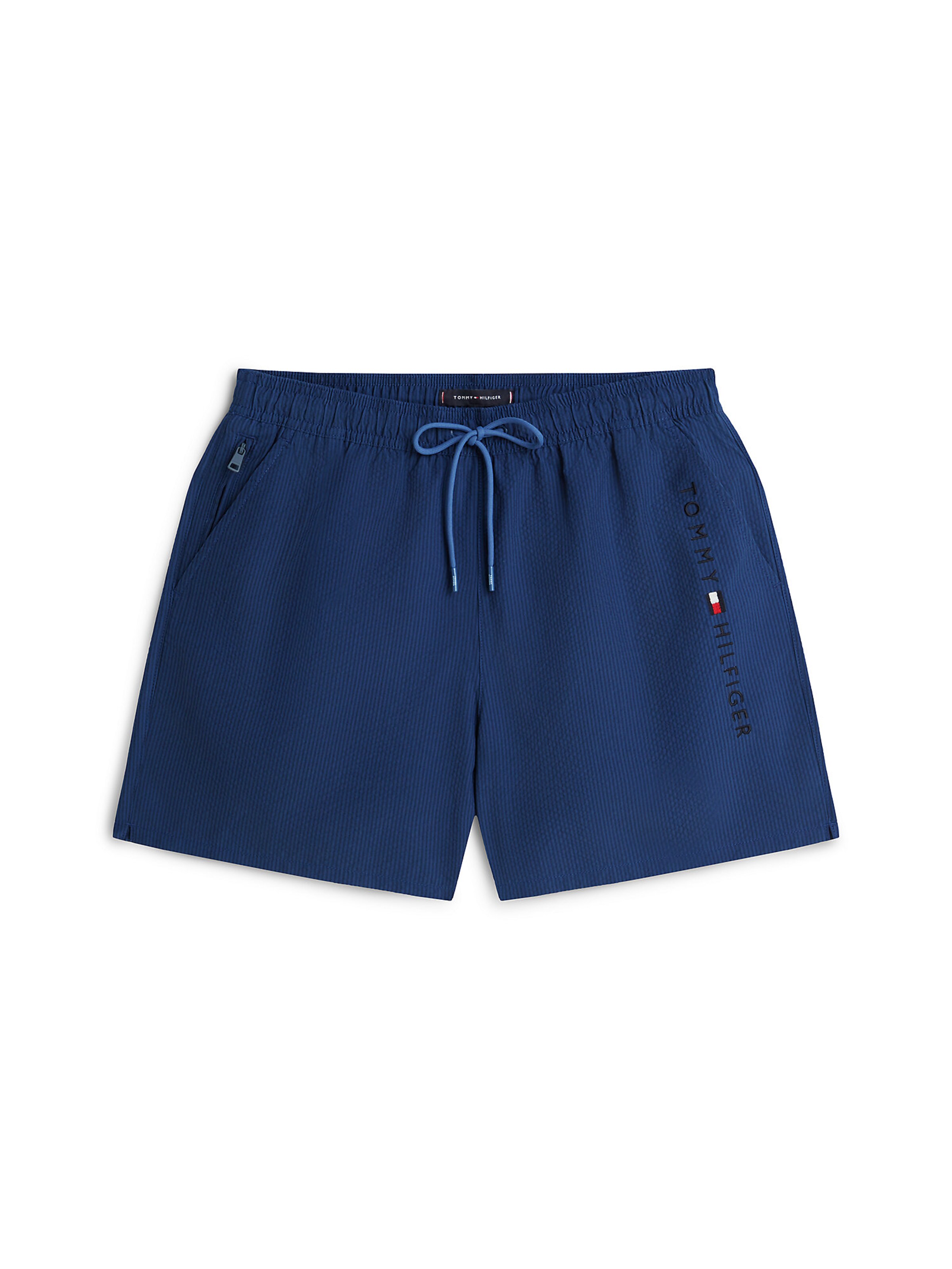 TOMMY HILFIGER Badeshorts 'Ithaca' in blau / dunkelblau / schwarz / weiß, Produktansicht