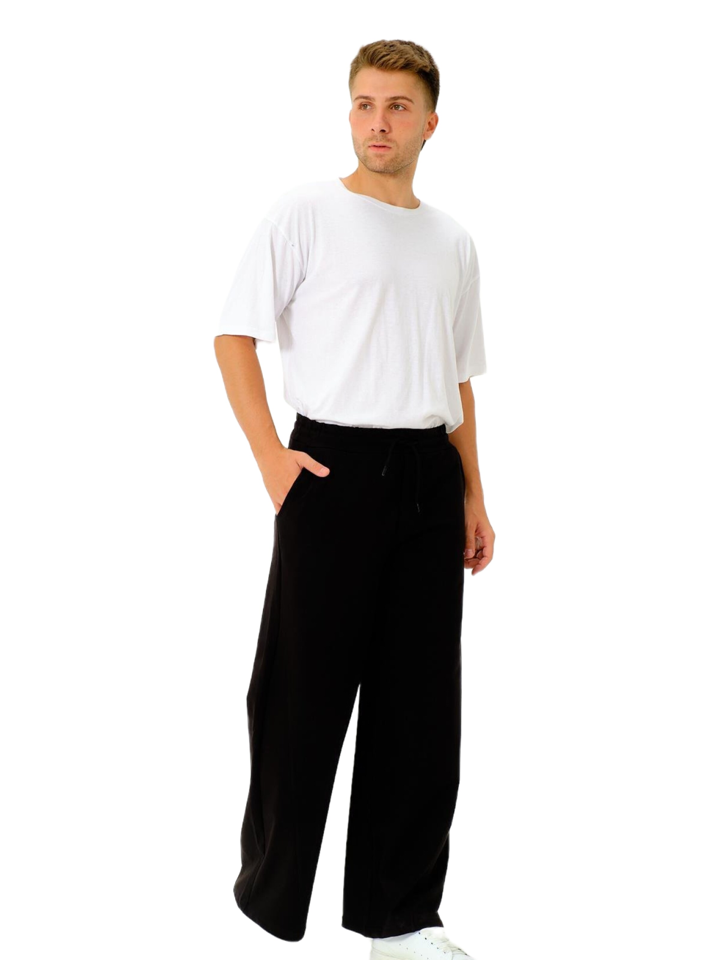 C&City Wide leg Trousers in Black