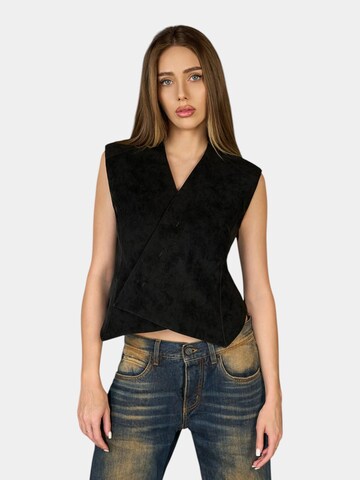 Made By Society Between-Season Jacket 'Vesta QUARK - V27368' in Black: front