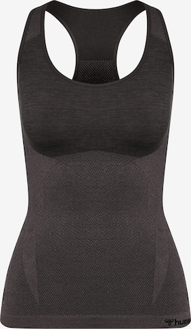 Haut de sport Hummel en marron : devant