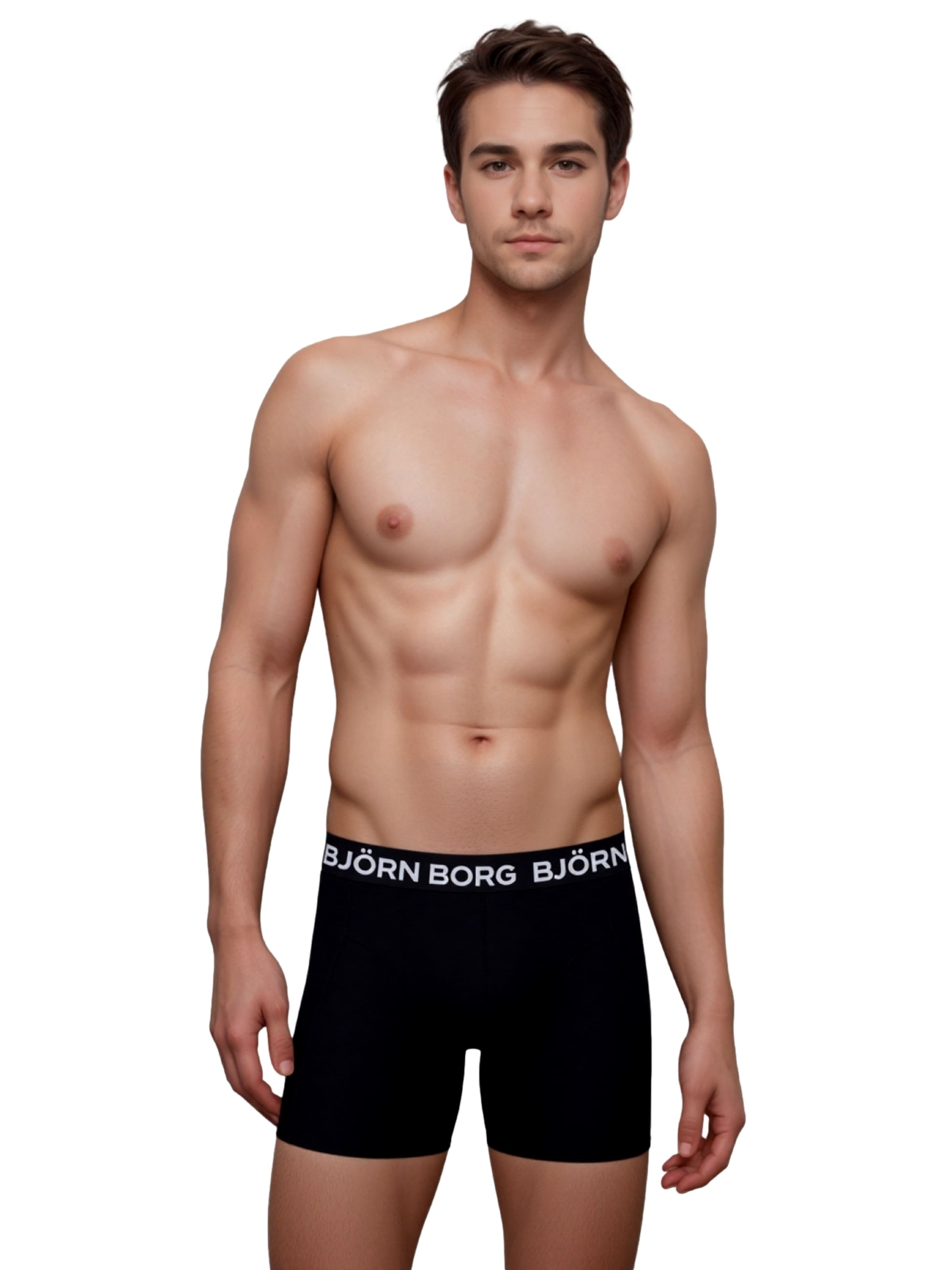 BJÖRN BORG Boksershorts i sort: forside