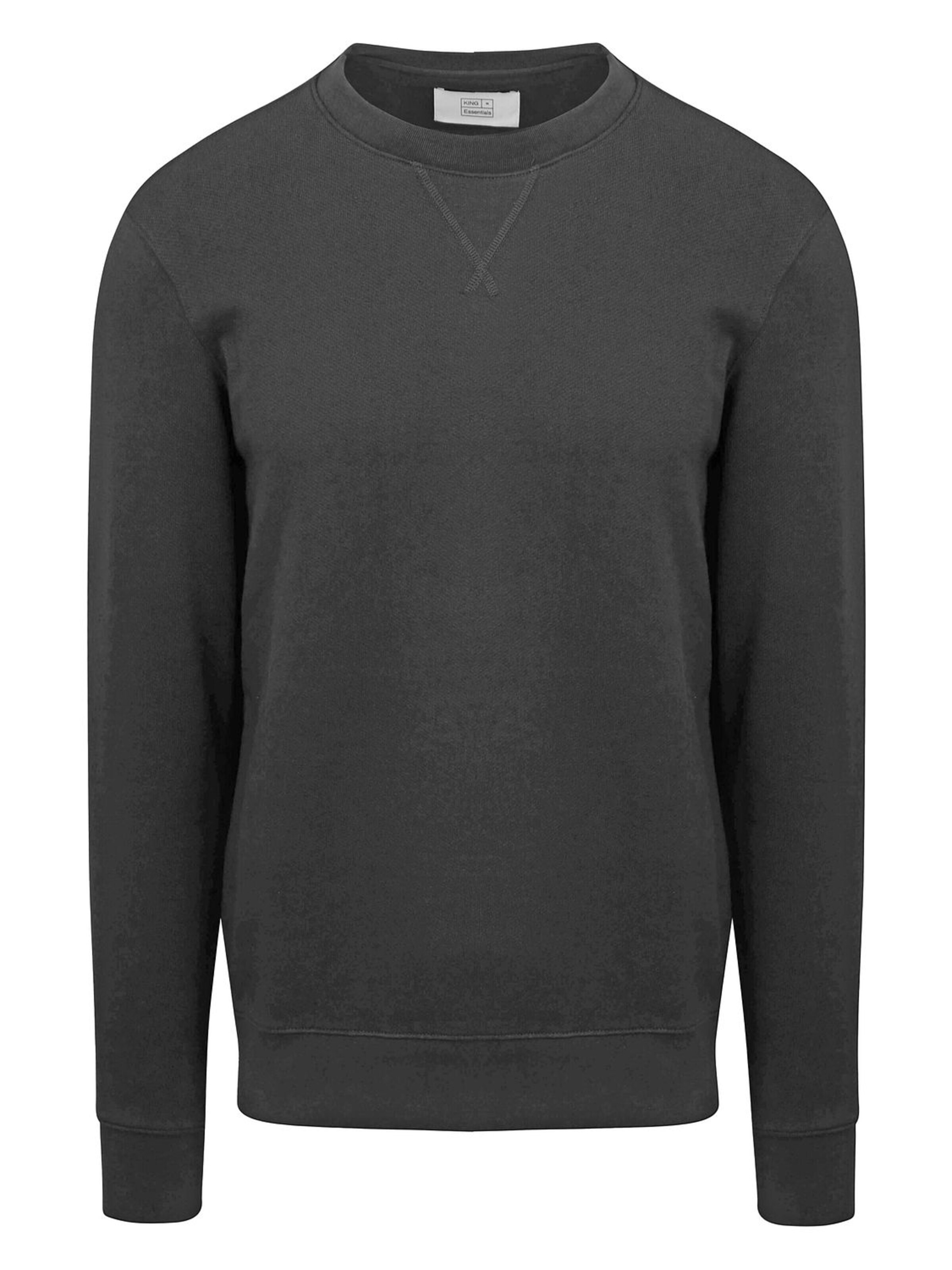 KING Essentials Sweater 'The George' in Black: front