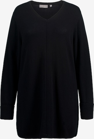 Pull-over Ulla Popken en noir : devant