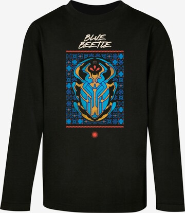 ABSOLUTE CULT Shirt 'Blue Beetle - Mosaic' in Black: front