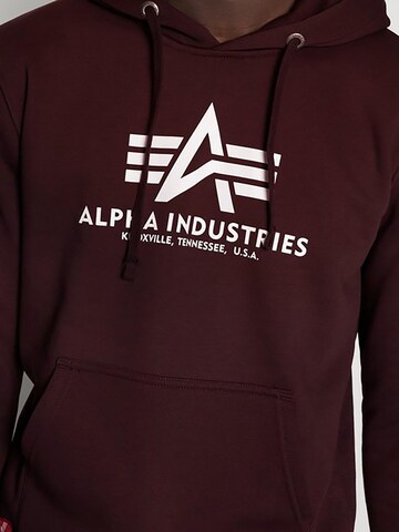 Sweat-shirt 'Basic' ALPHA INDUSTRIES en rouge