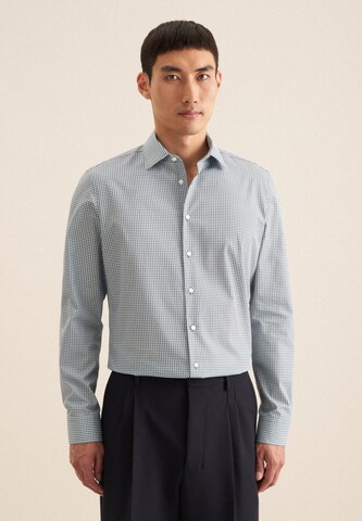 SEIDENSTICKER Slim fit Business shirt in Green: front