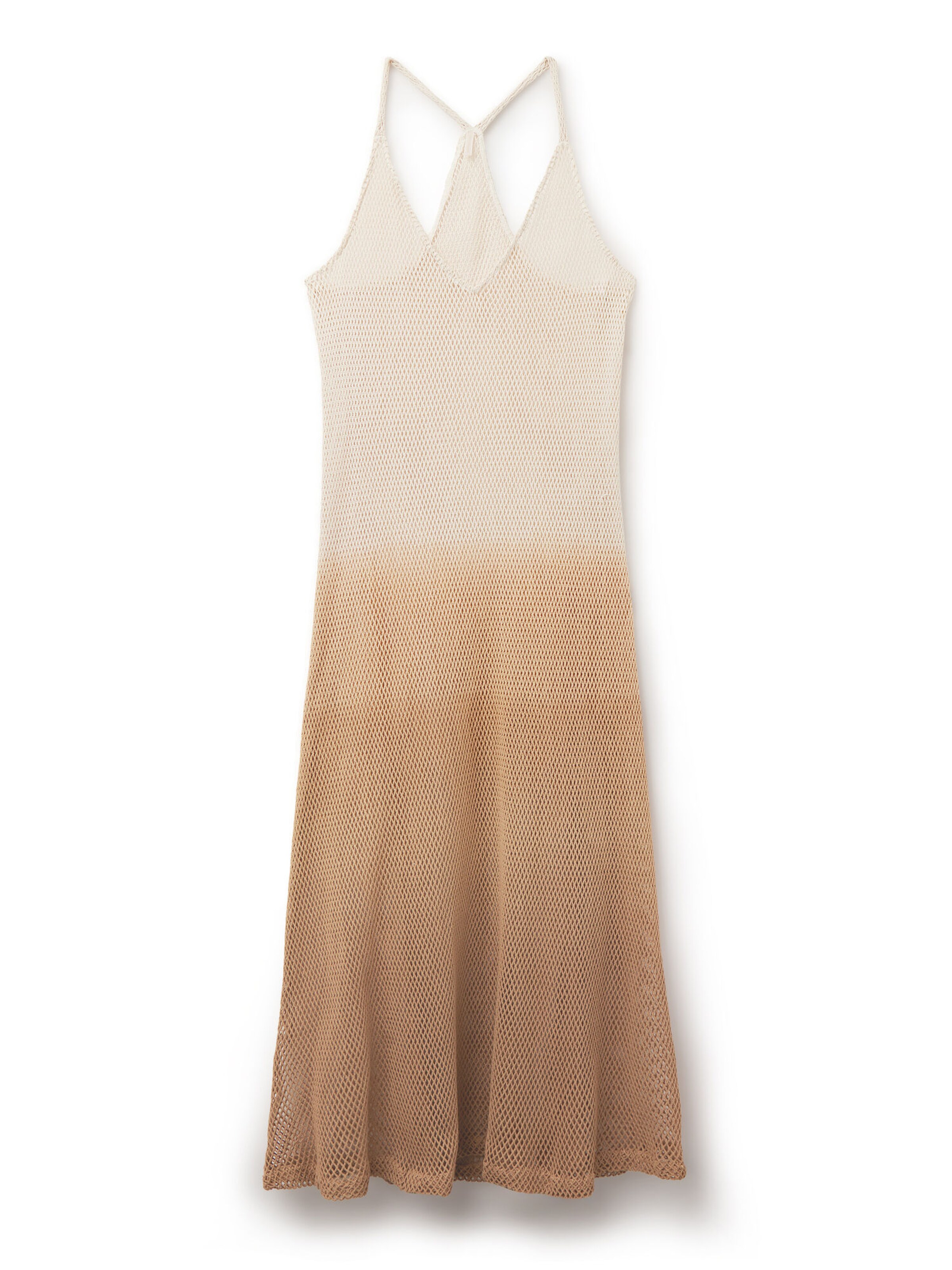 CALZEDONIA Beach Dress 'Fishnet' in Cream / Chamois / Brown / Light brown, Item view