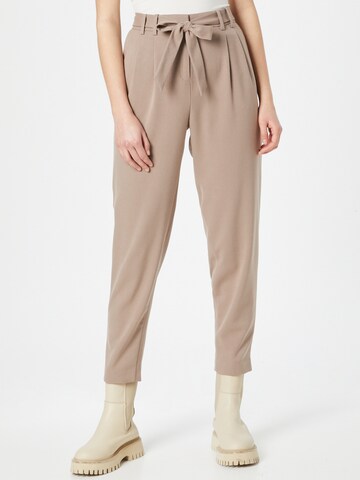 ESPRIT Tapered Pleat-front trousers in Beige: front