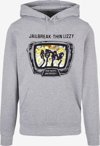 Merchcode Sweatshirt 'Thin Lizzy - Jailbreak' in Grijs: voorkant