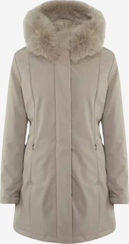 Parka d’hiver Refrigiwear en beige : devant