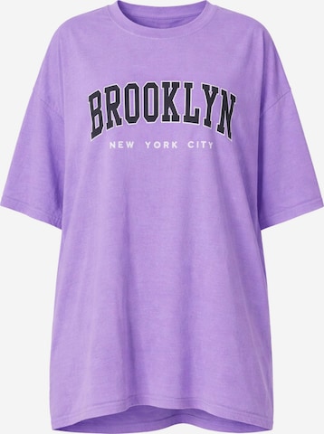 Worldclassca Oversized Shirt in Purple: front