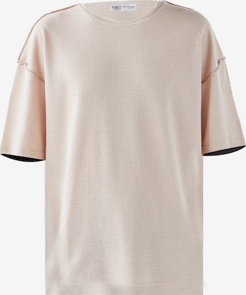 T-Shirt VAMOS CLO en beige : devant