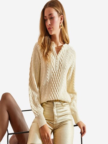Bianco Lucci Pulover 'Pullover' | bež barva