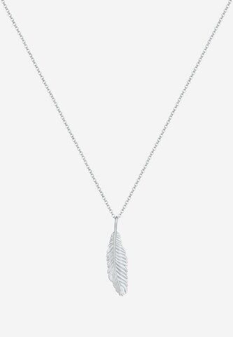 KUZZOI Halskette 'Feder' in Silber