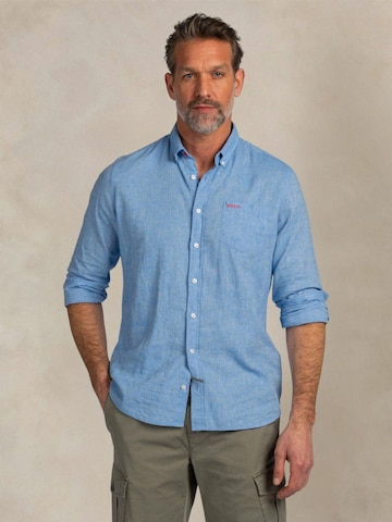 NZA New Zealand Auckland Comfort fit Overhemd in Blauw: voorkant